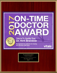 Vitals On-Time Doctor Award – 2017