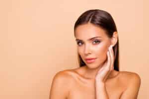 Beautiful woman with clear skin after CO2 FRAXEL Laser in Philadelphia
